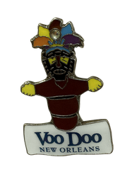 Cut-Out Voo Doo New Orleans Doll Lapel Hat Pin