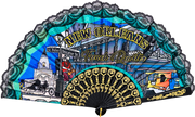 New Orleans French Quarter Folding Hand Fan