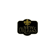 New Orleans Fleur de Lis Enamel Lapel Hat Pin