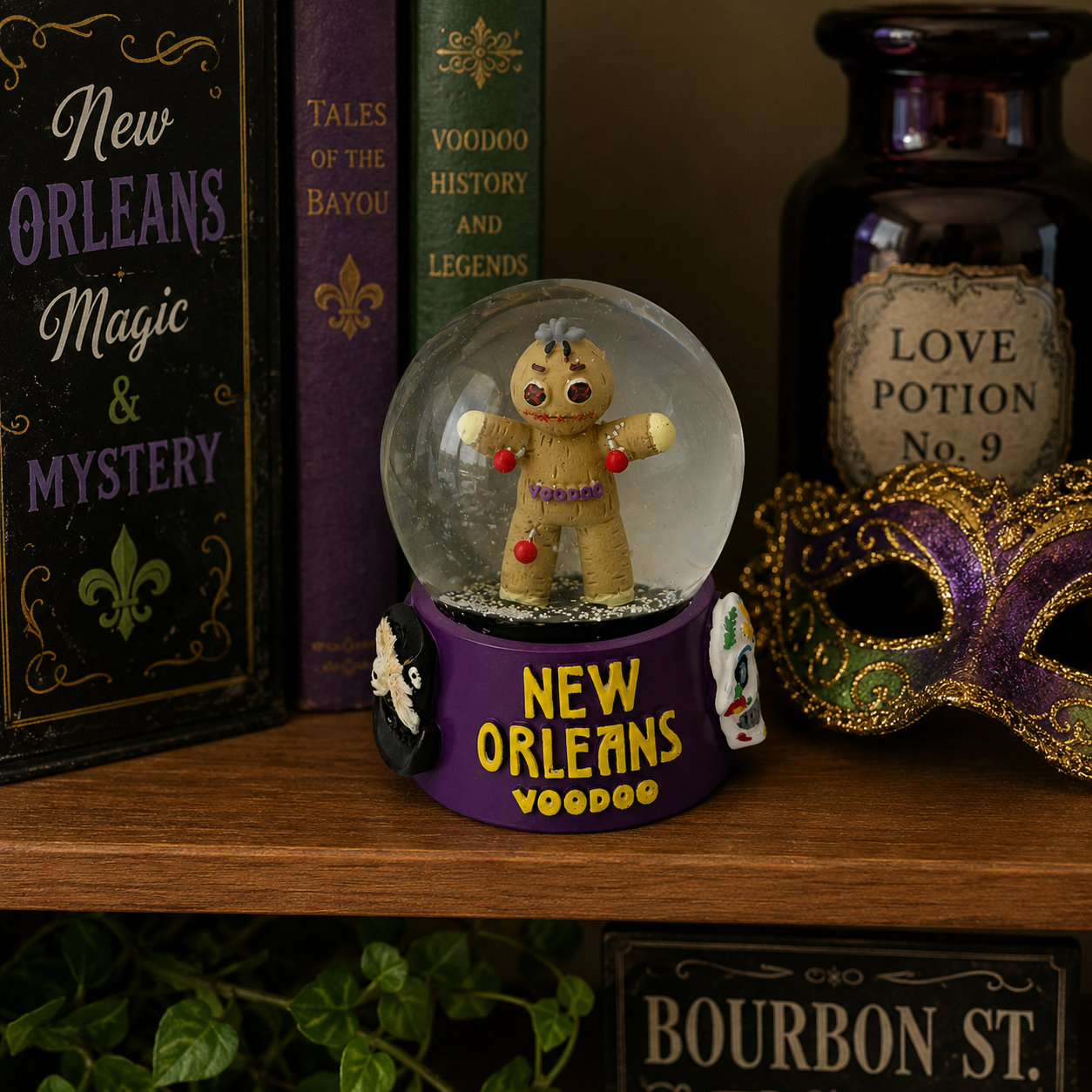 New Orleans Voodoo Doll Water Globe