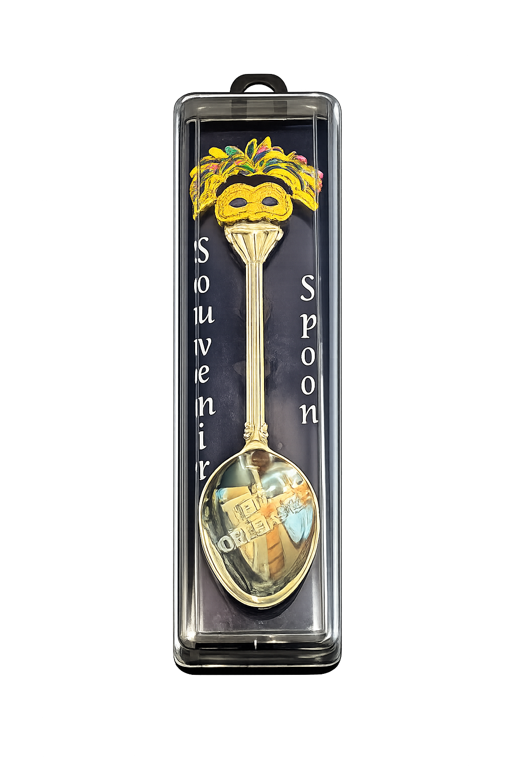 New Orleans Mardi Gras Feather 3D Mask Collectible Souvenir Spoon  18NOF