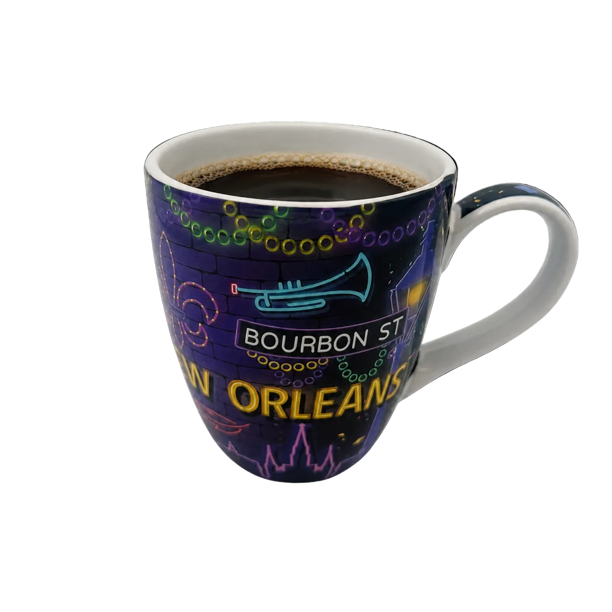 New Orleans Bourbon Street Neon Harbor Mug