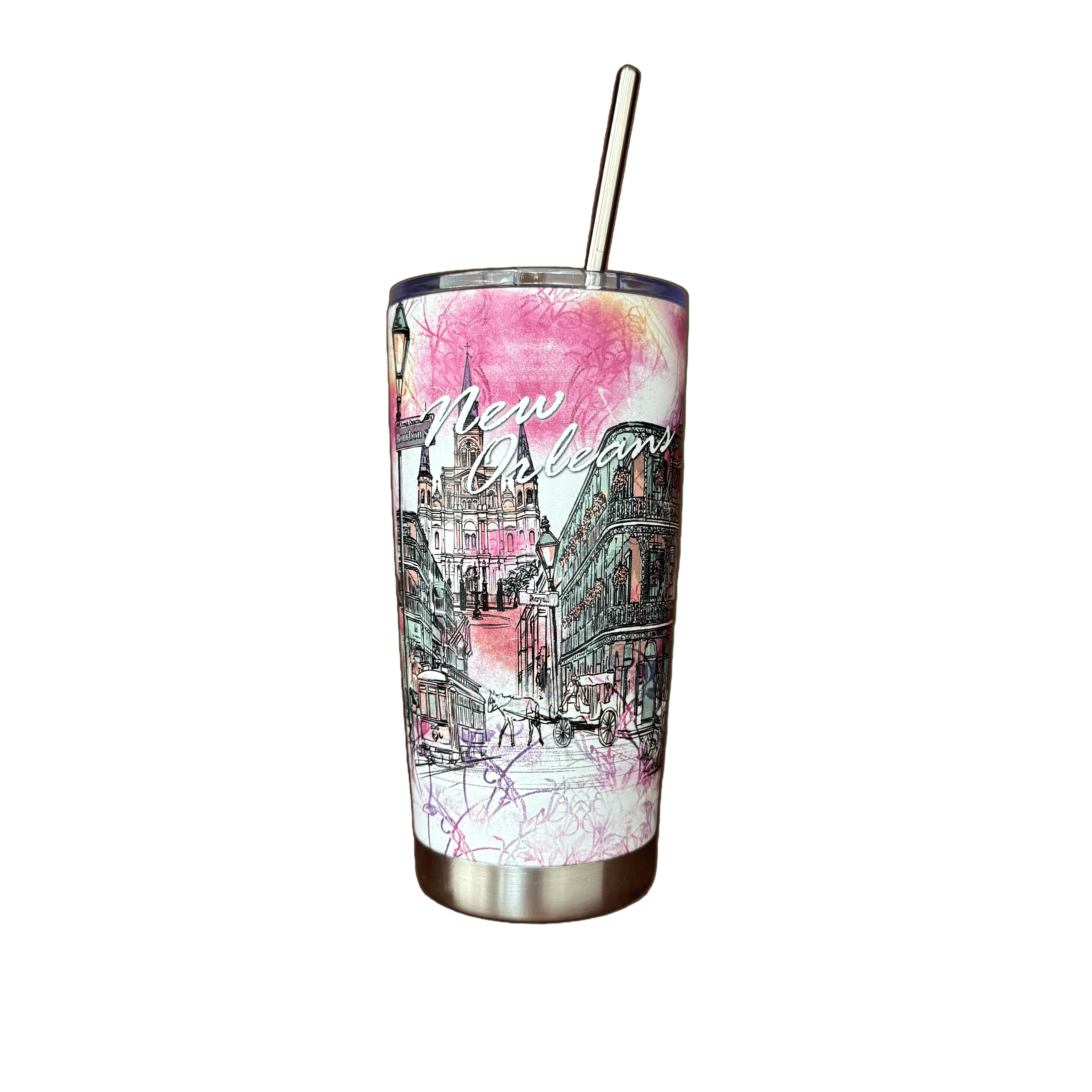 New Orleans French Quarter Tumbler