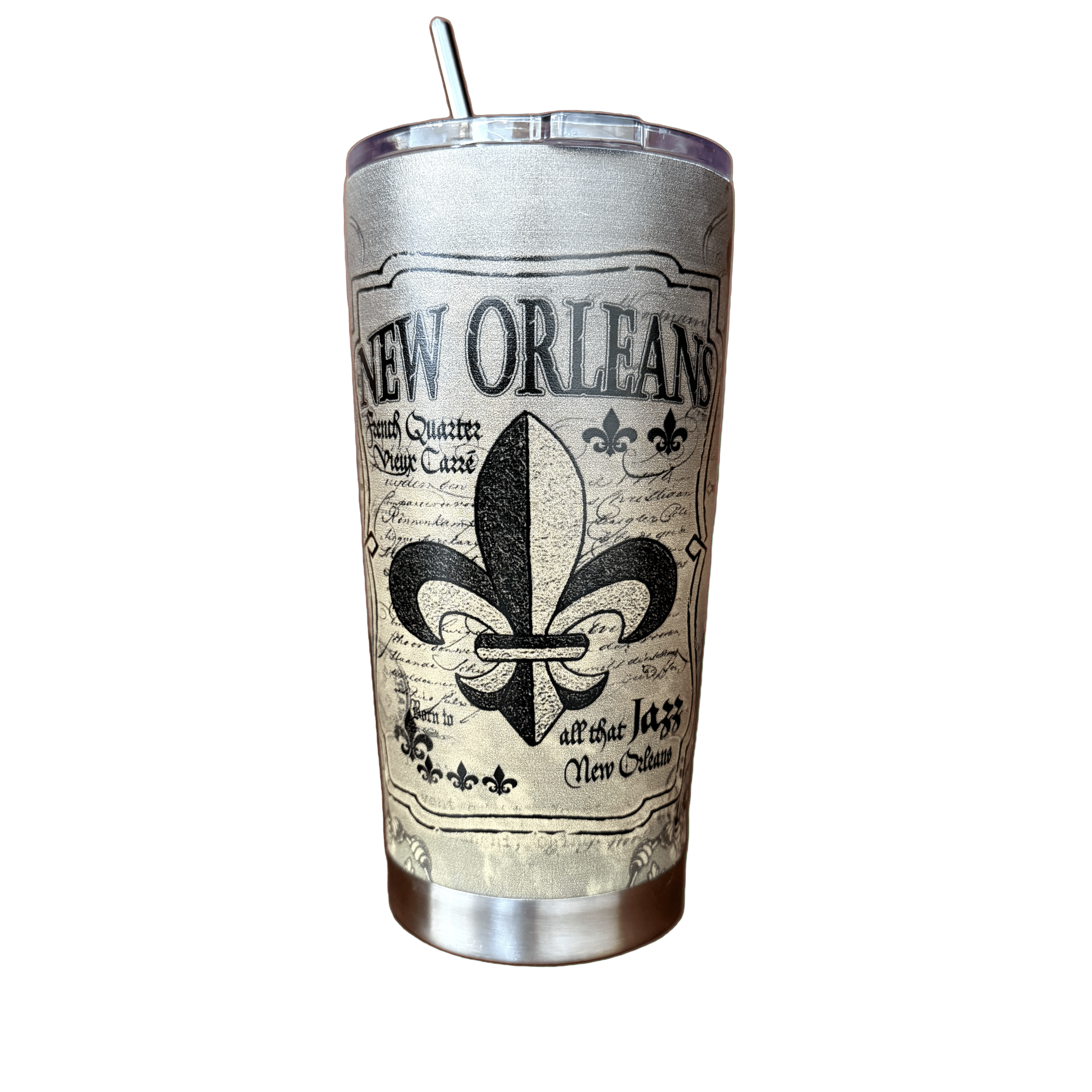 New Orleans Fleur de Lis Tumbler