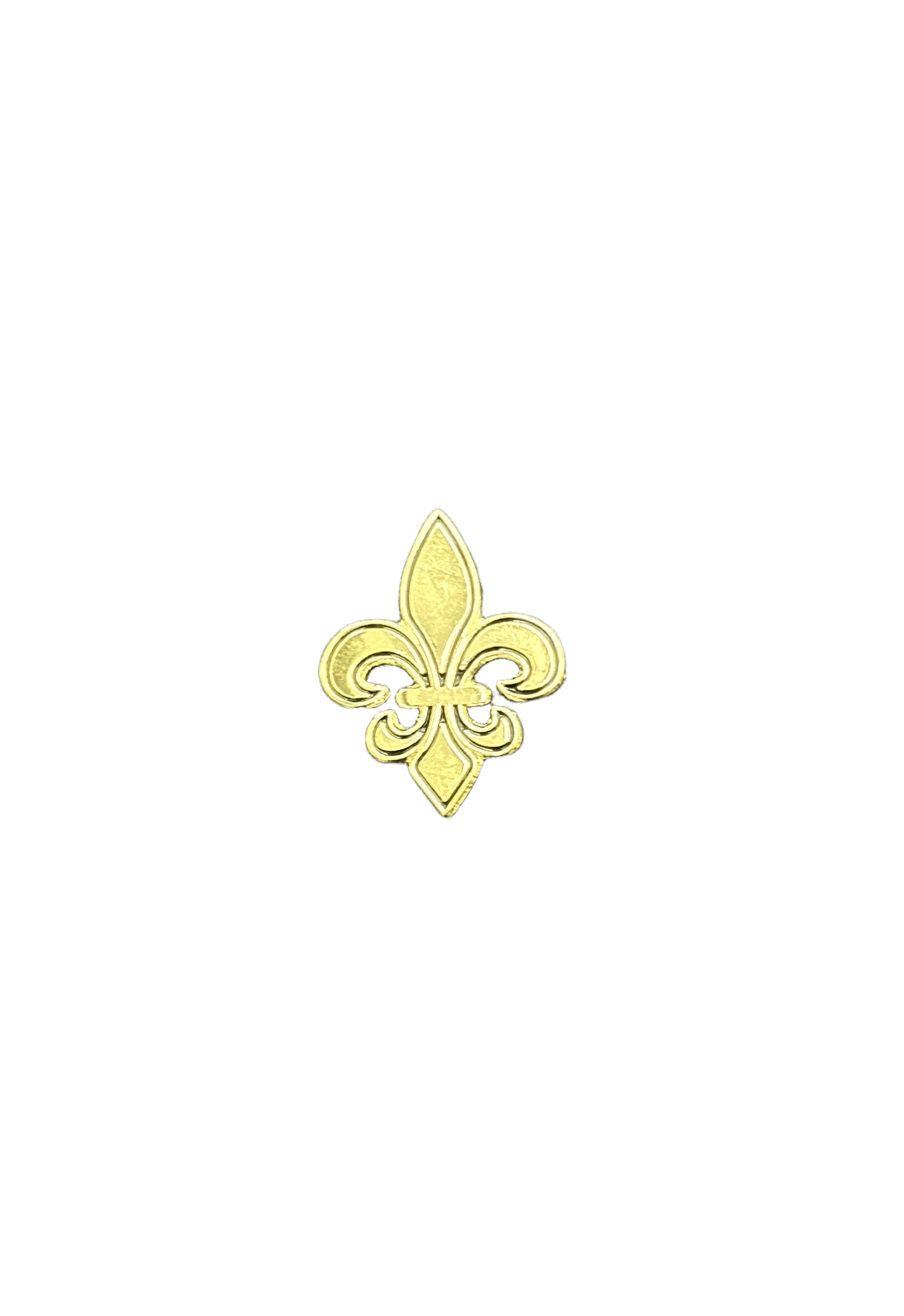 Golden Fleur de Lis Metal Lapel Hat Pin