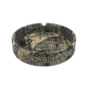 New Orleans French Quarter Street Scene Ceramic Ashtray
