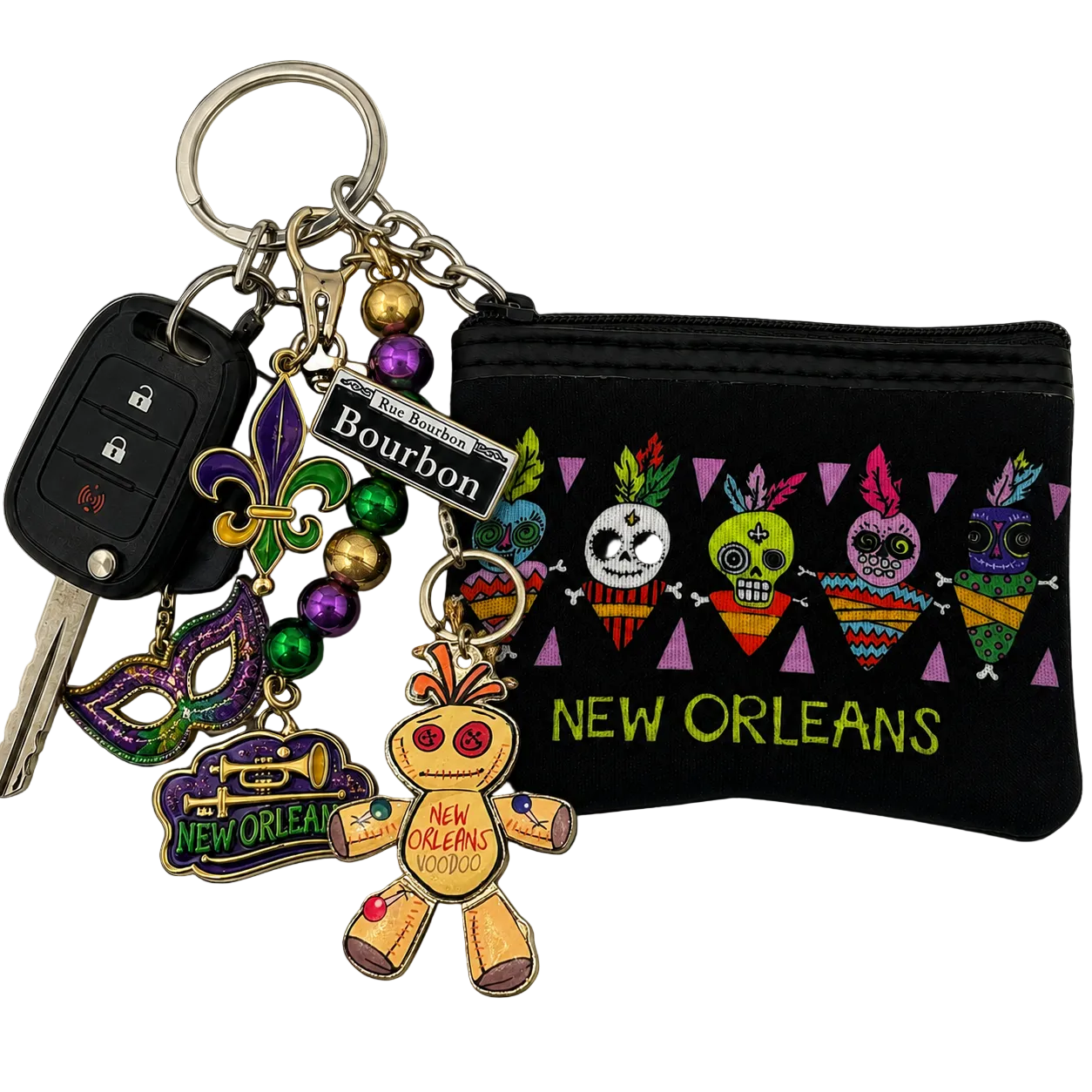 Voodoo Doll Coin Purse Keychain